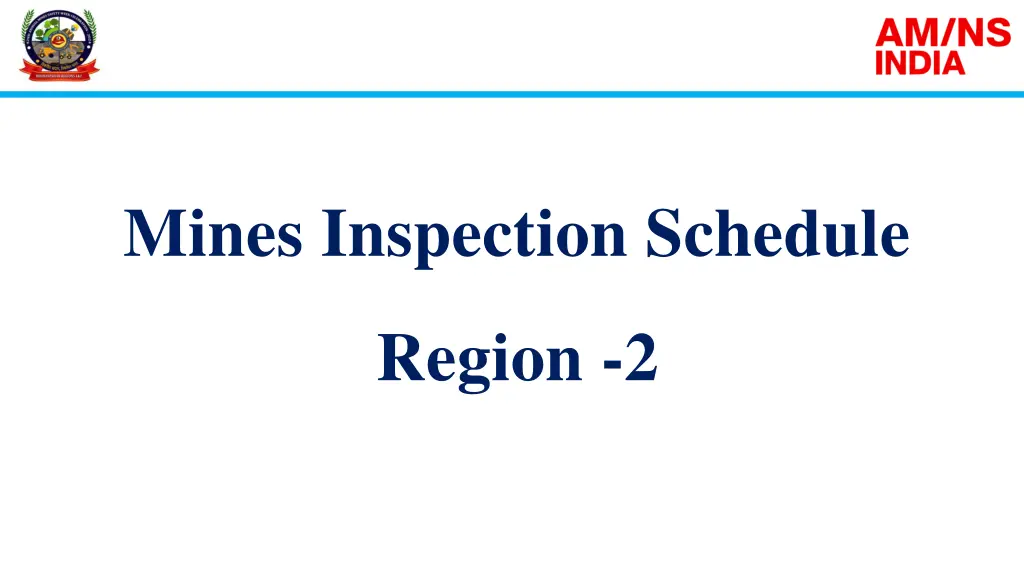 mines inspection schedule 1