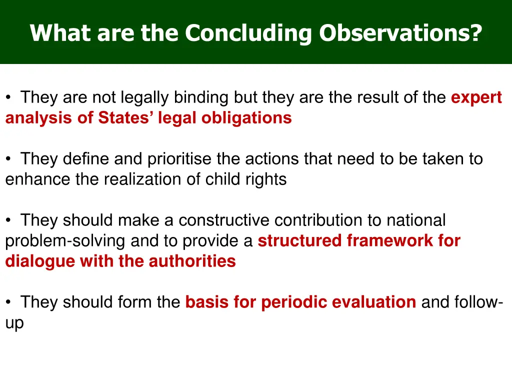 what are the concluding observations