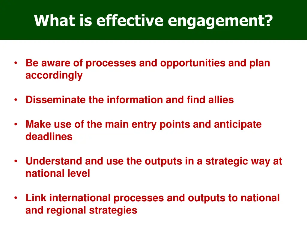 what is effective engagement