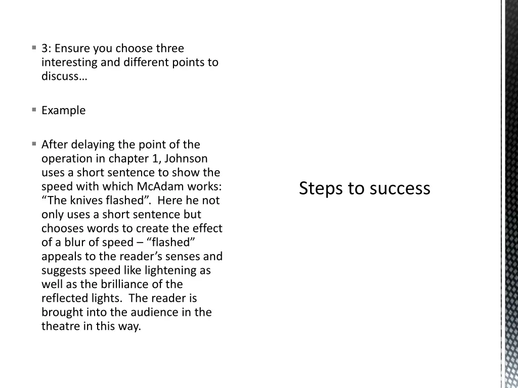 3 ensure you choose three interesting