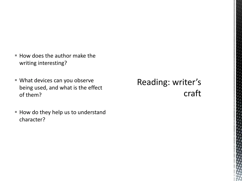 how does the author make the writing interesting