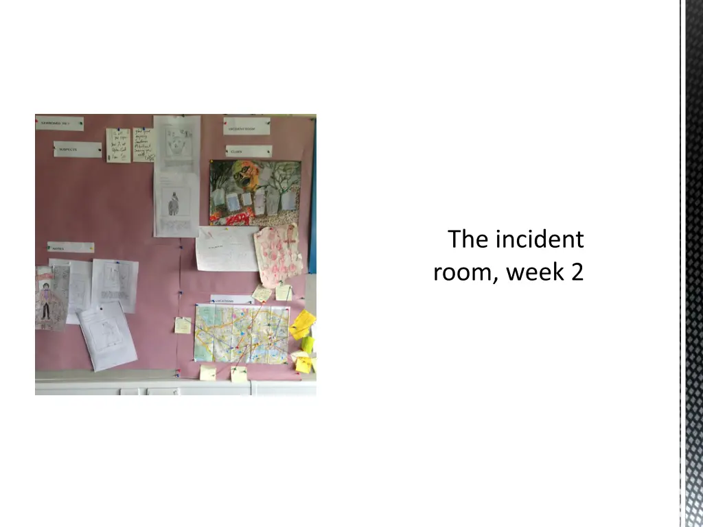 the incident room week 2