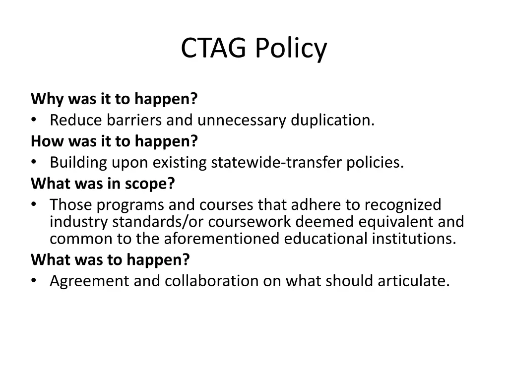 ctag policy 3
