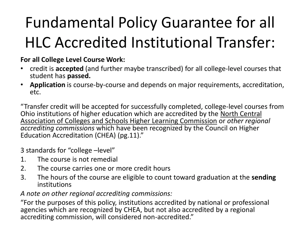 fundamental policy guarantee