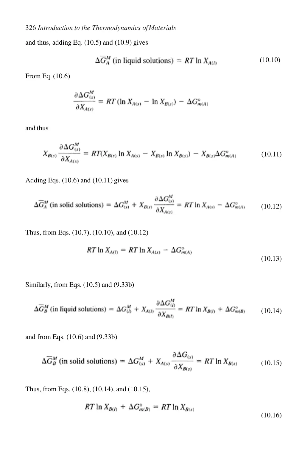 326 introduction to the thermodynamics ofmaterials