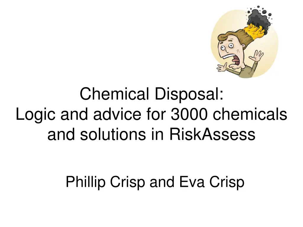 chemical disposal logic and advice for 3000