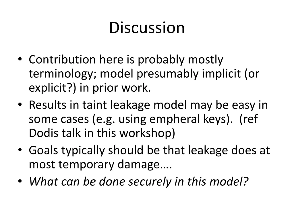 discussion