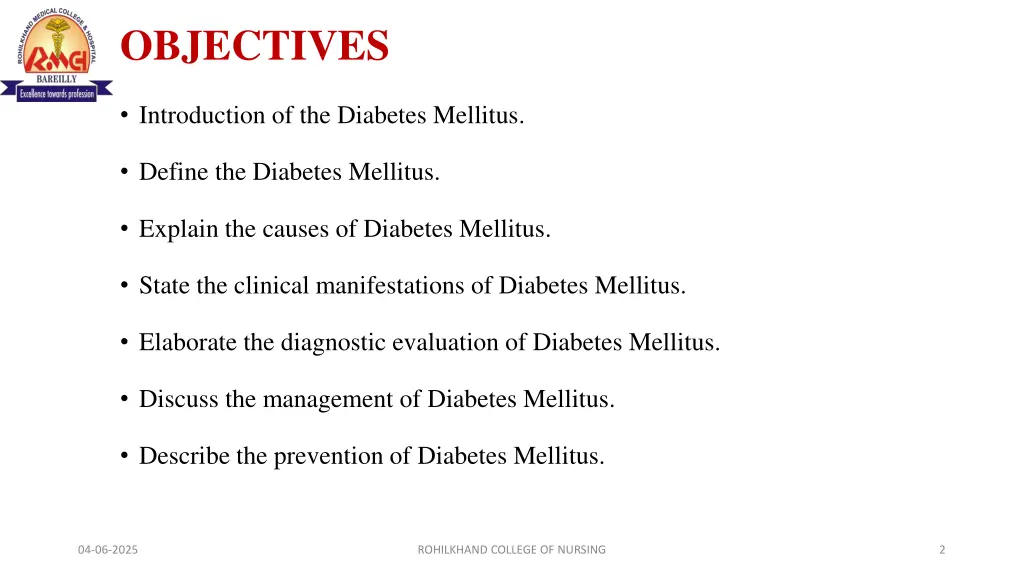 objectives