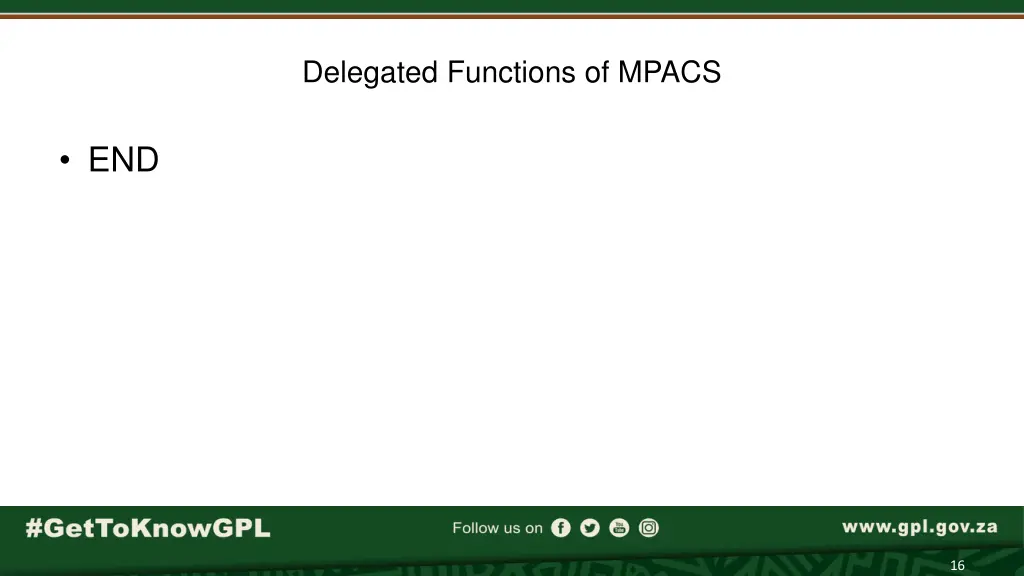 delegated functions of mpacs