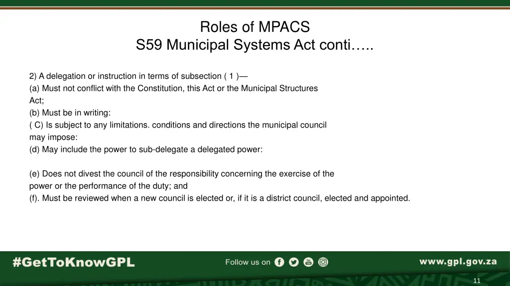 roles of mpacs 1