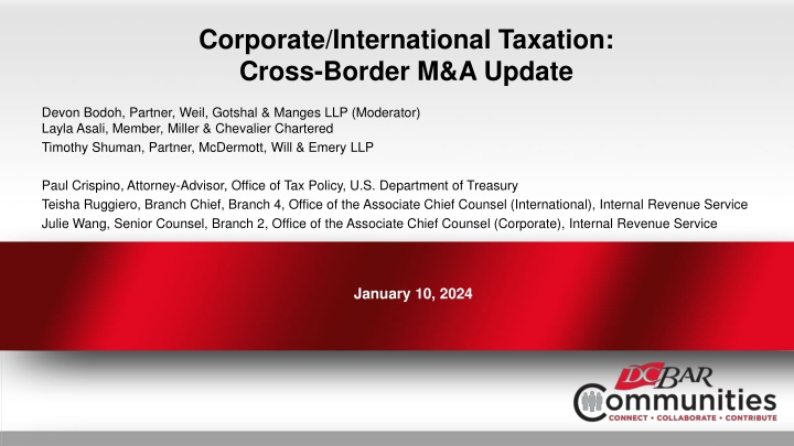 corporate international taxation cross border