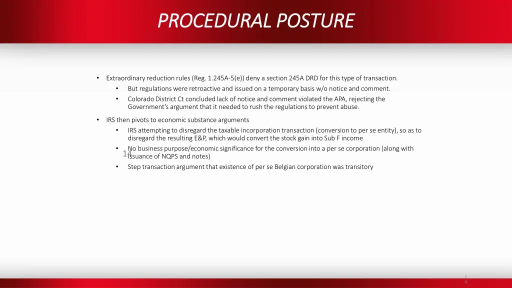 procedural posture procedural posture