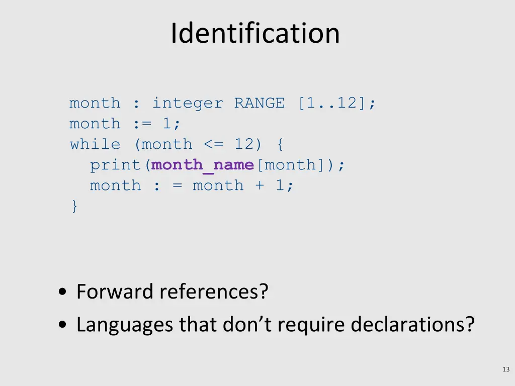 identification 1