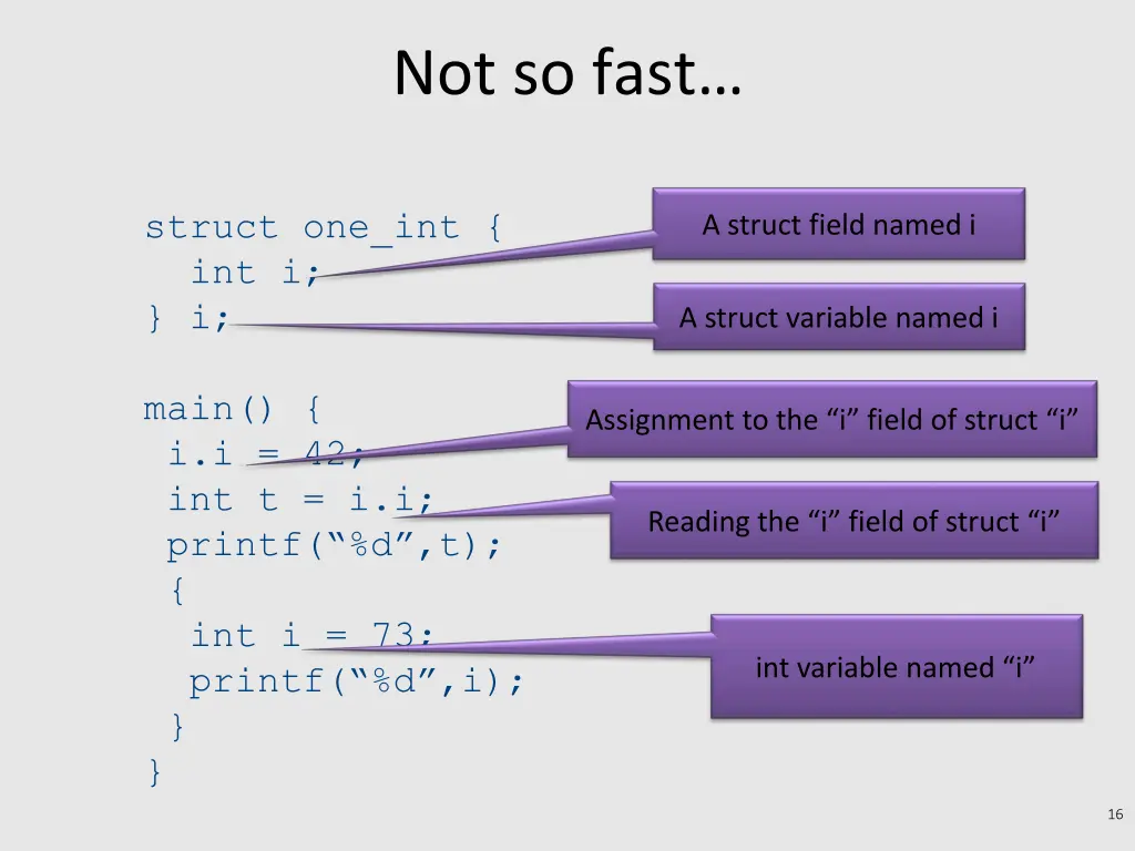 not so fast 1