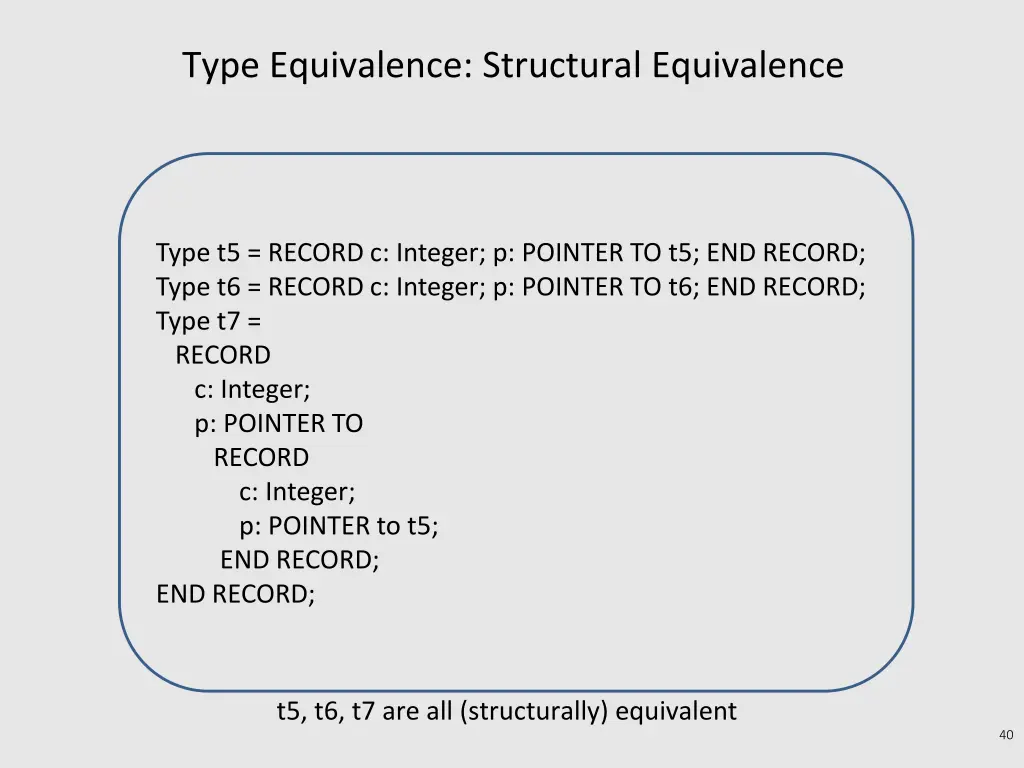 type equivalence structural equivalence