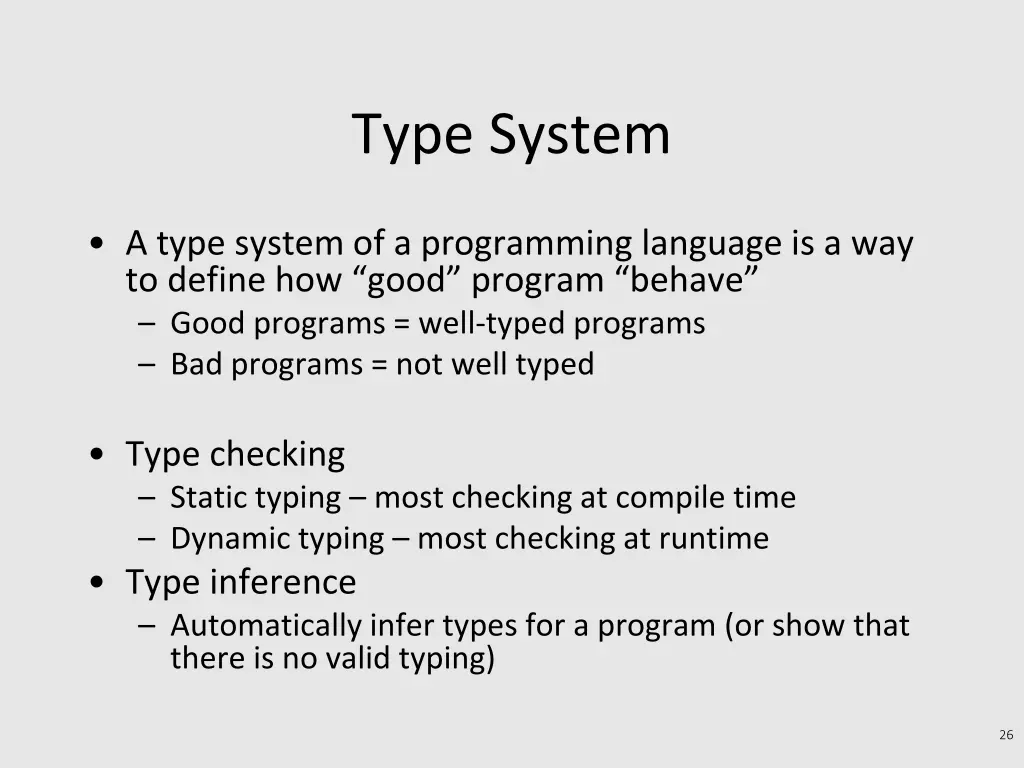 type system