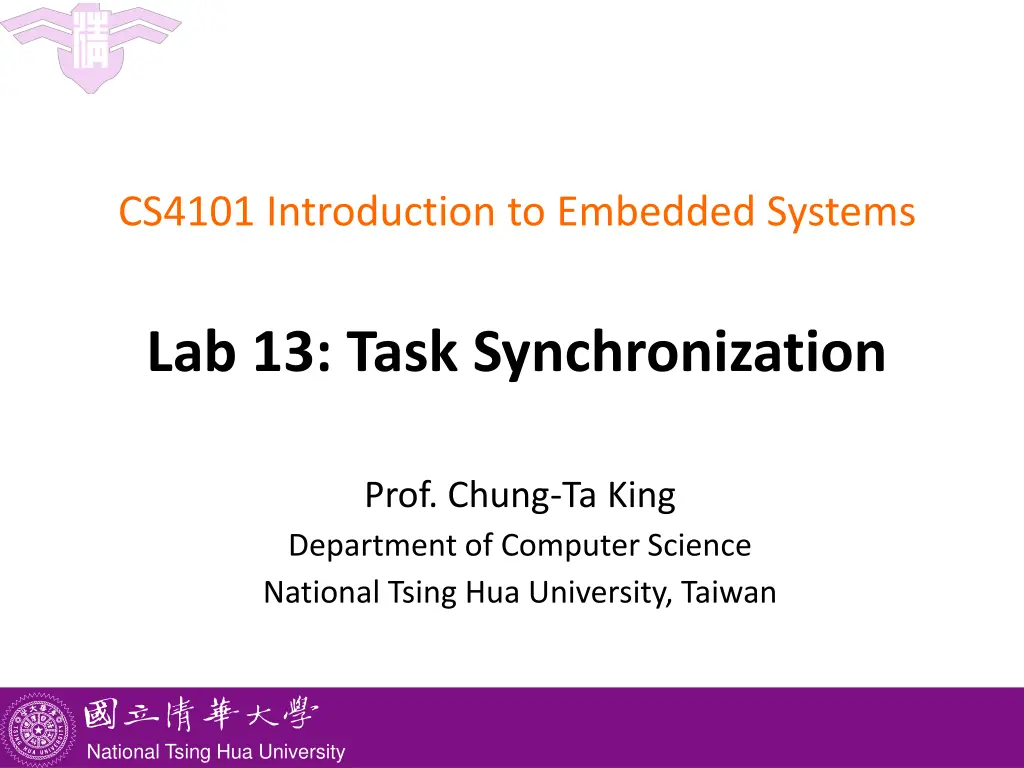 cs4101 introduction to embedded systems