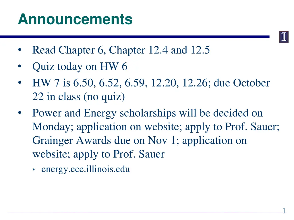 announcements