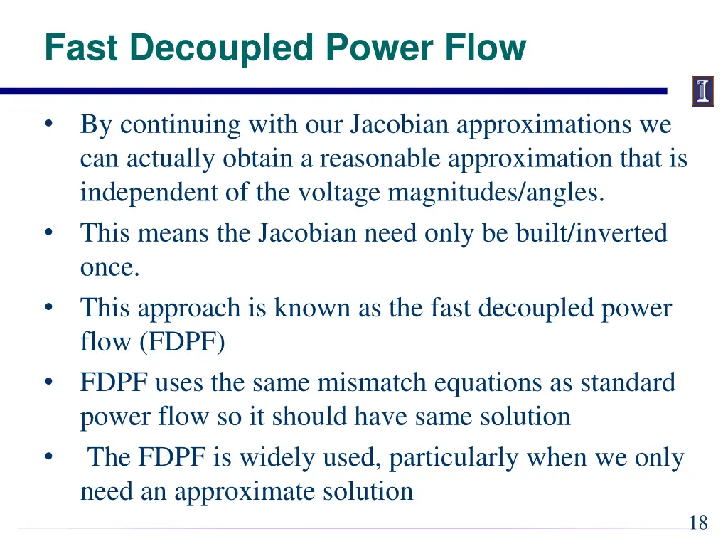 fast decoupled power flow