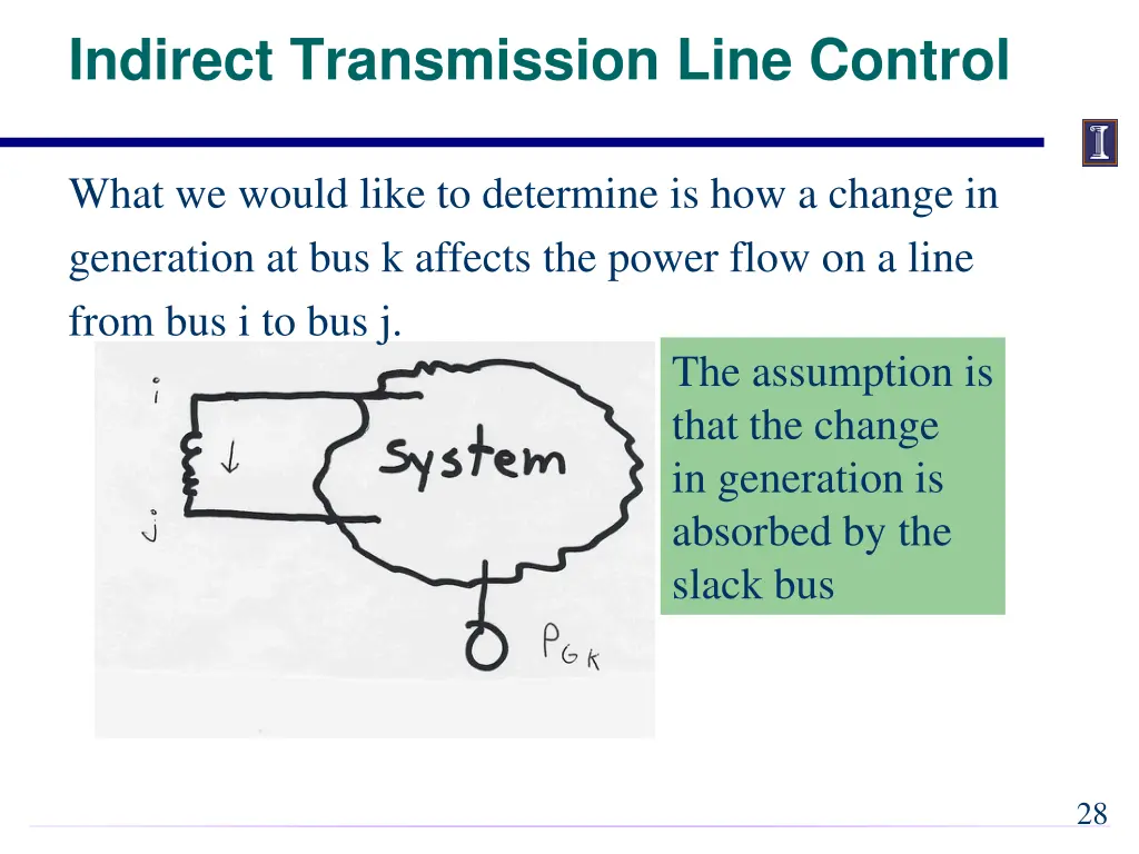 indirect transmission line control
