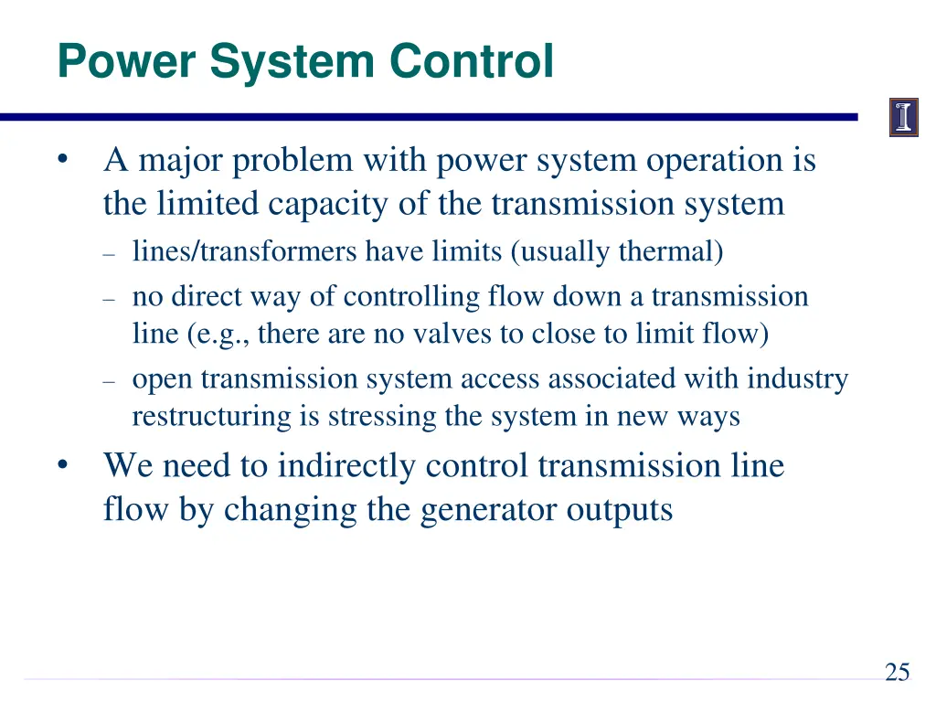 power system control