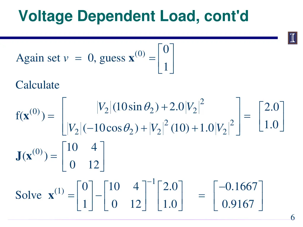 voltage dependent load cont d