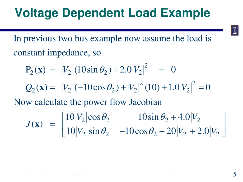voltage dependent load example