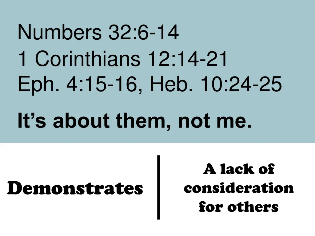 numbers 32 6 14 1 corinthians 1