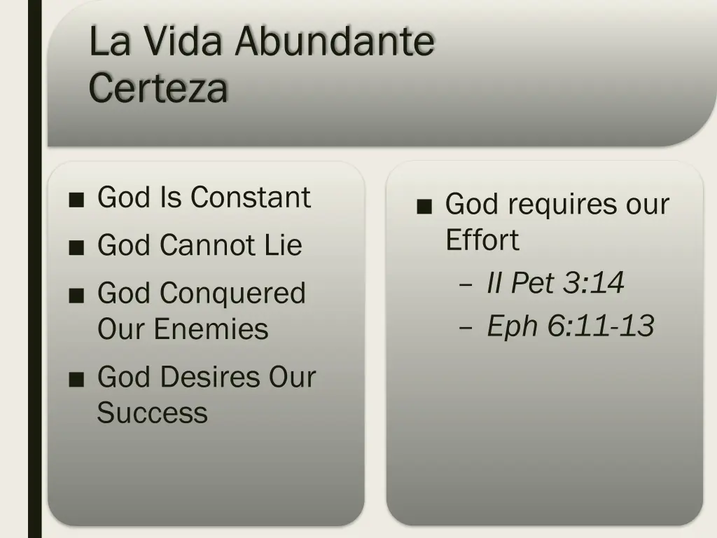 la vida abundante certeza 9