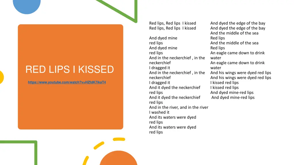 red lips red lips i kissed red lips red lips