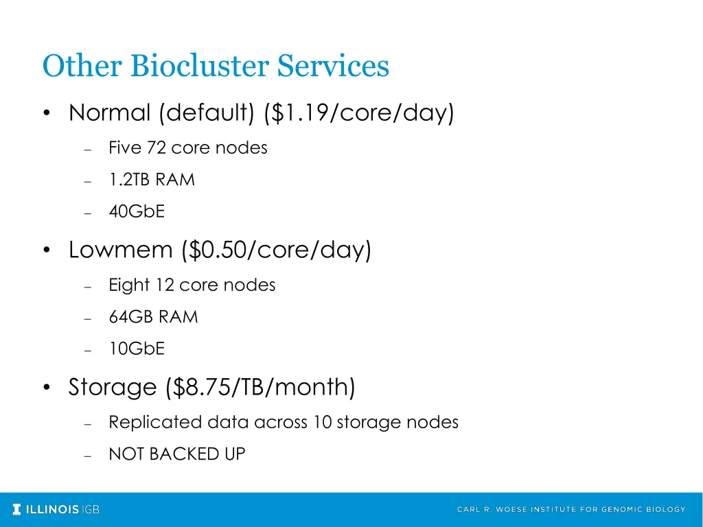 other biocluster services