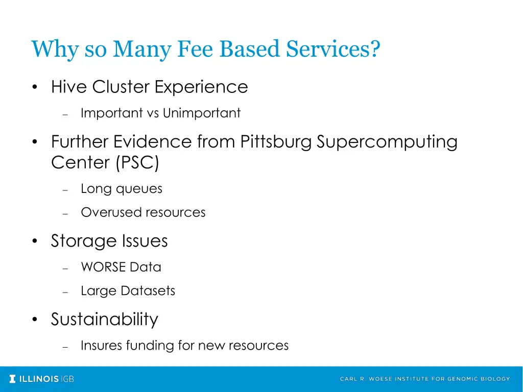 why so many fee based services