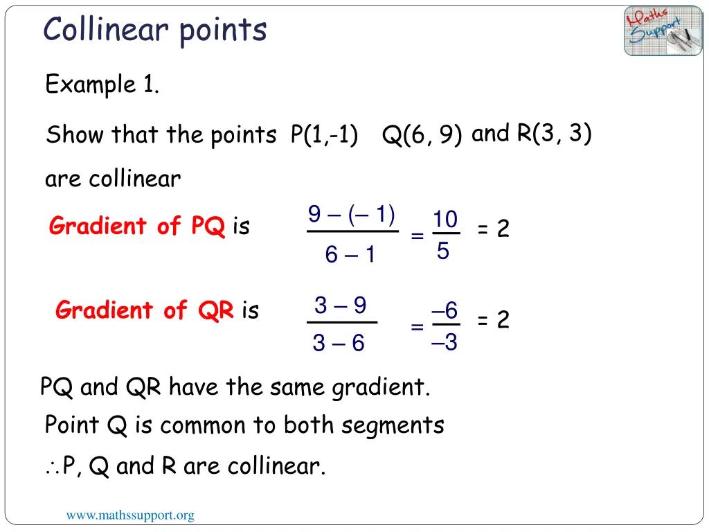 collinear points 1