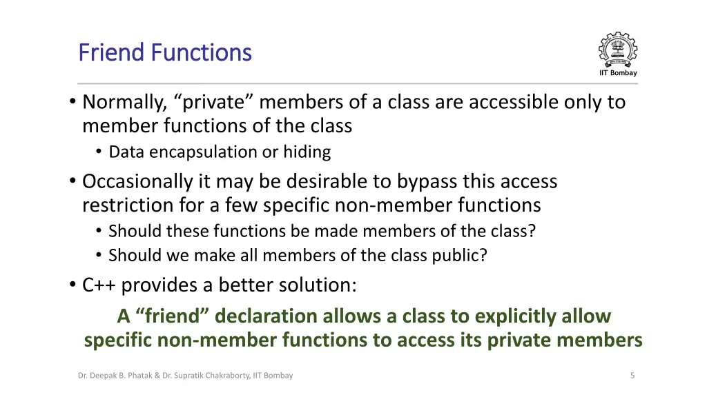 friend functions friend functions