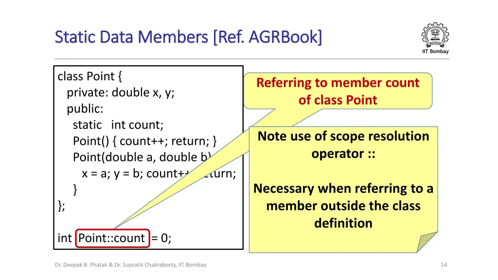 static data members ref static data members 2