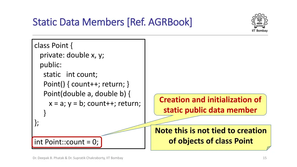 static data members ref static data members 3