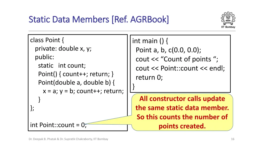 static data members ref static data members 4
