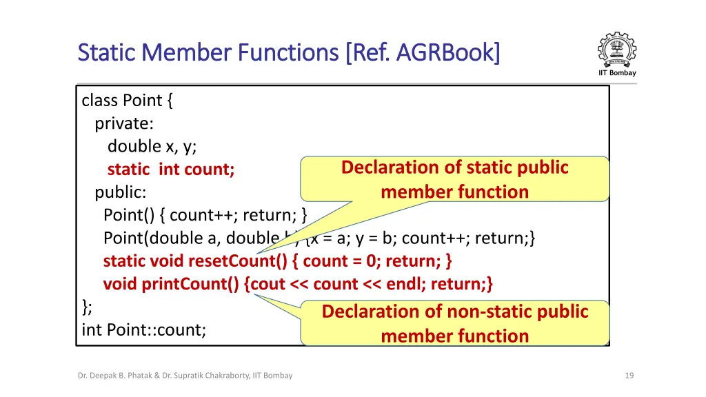 static member functions ref static member 1