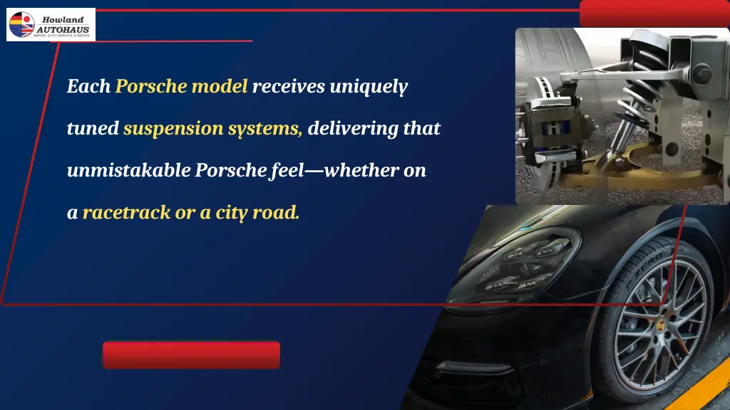 each porsche model receives uniquely
