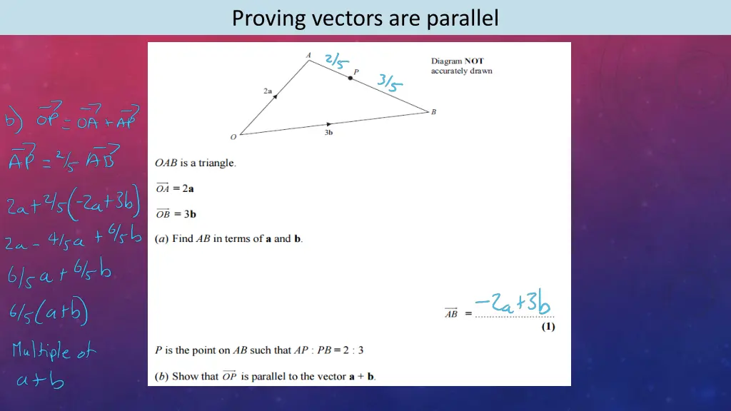 proving vectors are parallel 1