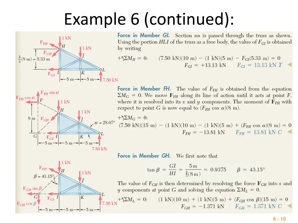 example 6 continued