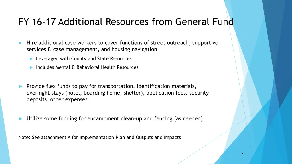 fy 16 17 additional resources from general fund