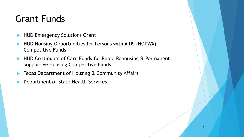 grant funds
