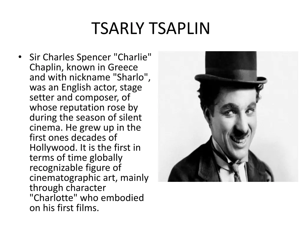 tsarly tsaplin