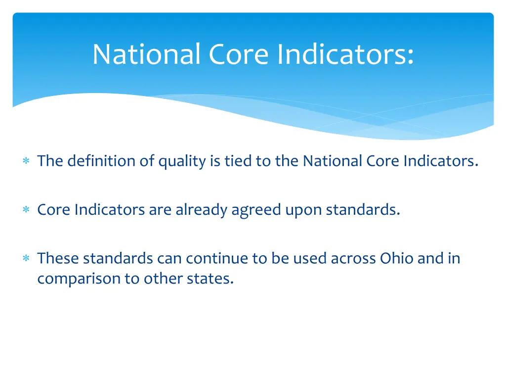 national core indicators