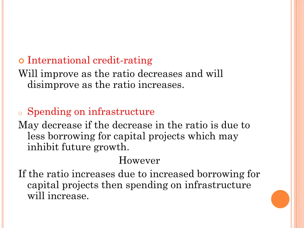 international credit rating will improve