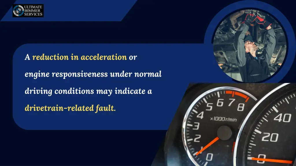 a reduction in acceleration or