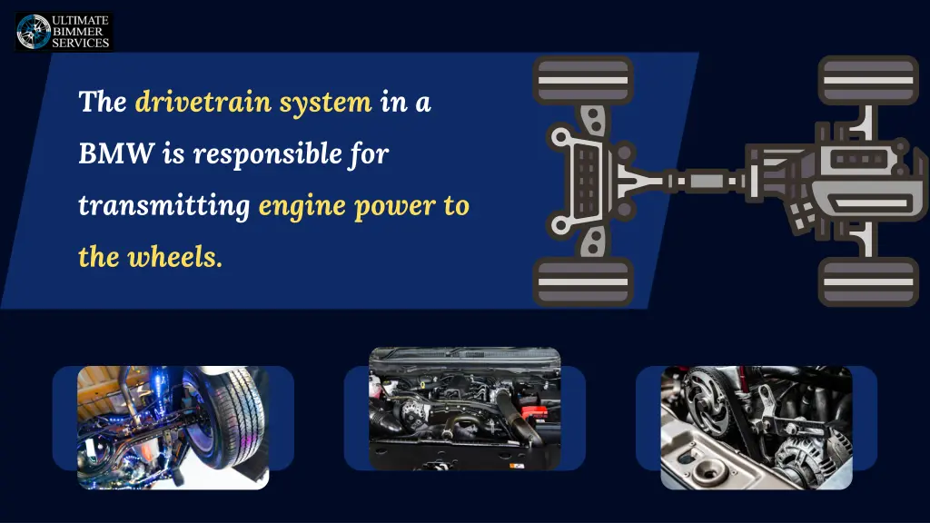 the drivetrain system in a bmw is responsible