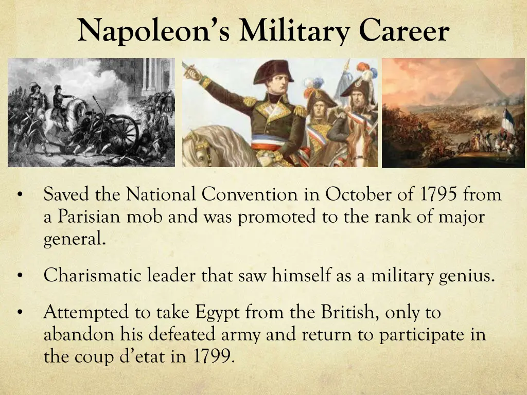 napoleon s military career