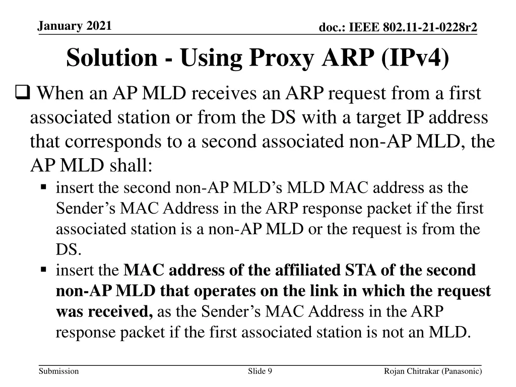 january 2021 solution using proxy arp ipv4 when